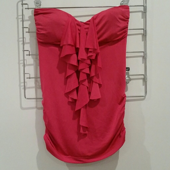 Rue21 Tops - Rue 21 Strapless Hot Pink, Small